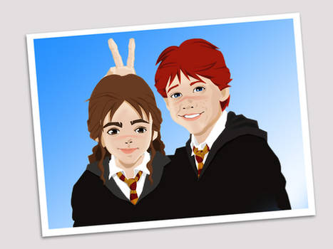 snapshot of ron n hermione