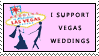 I Support Vegas Weddings Stamp