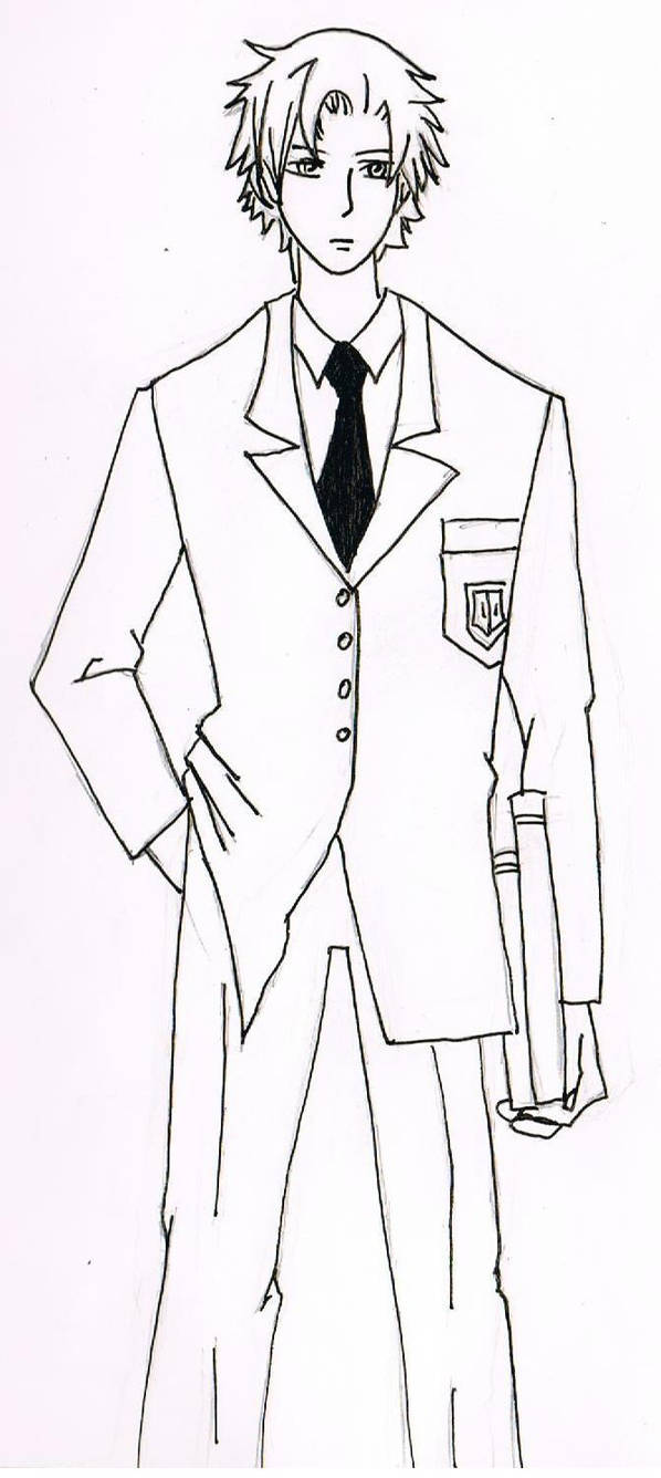How to Draw a Manga Boy in School Uniform (Front View)