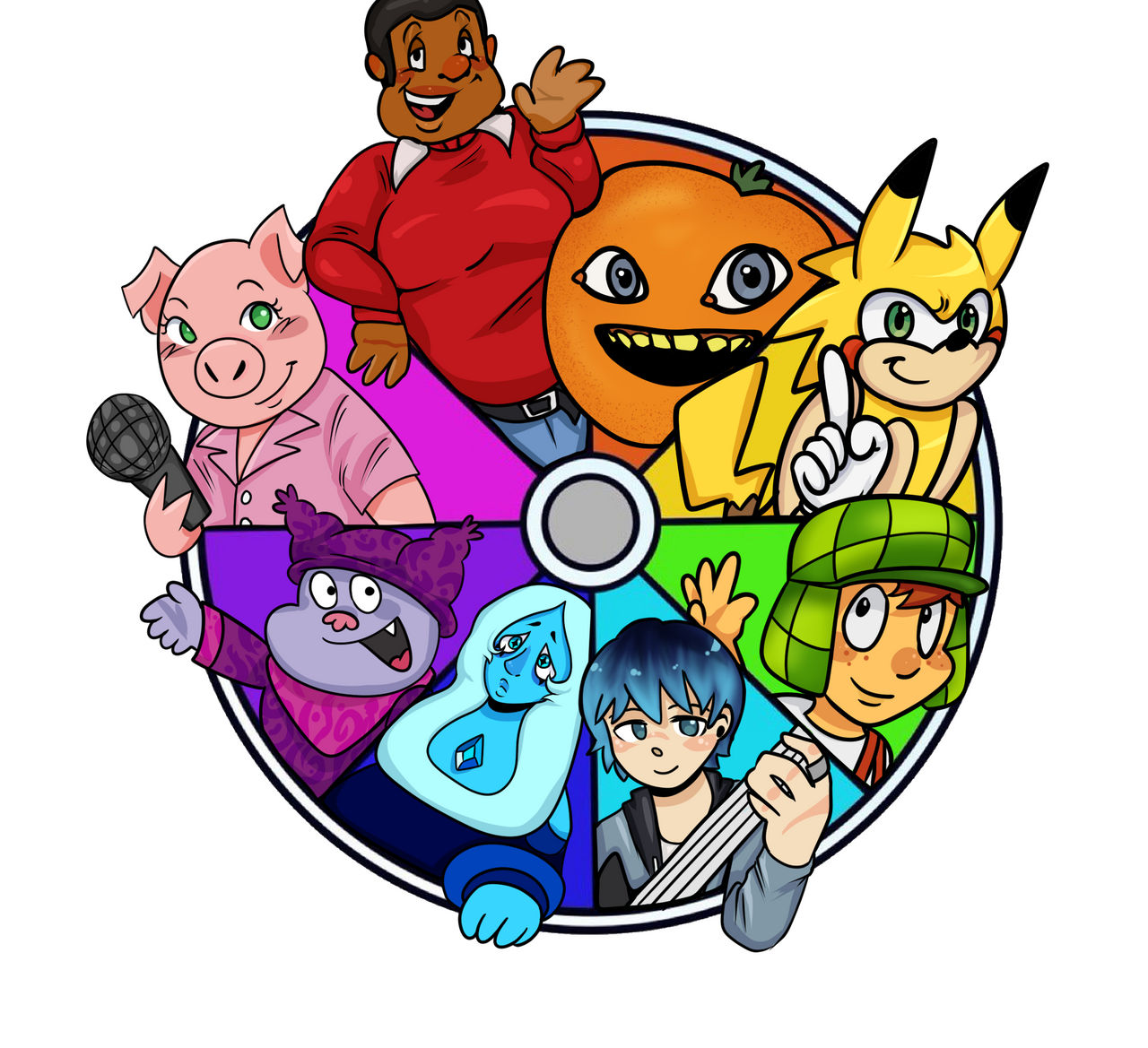 My color wheel characters by GridMammal on DeviantArt