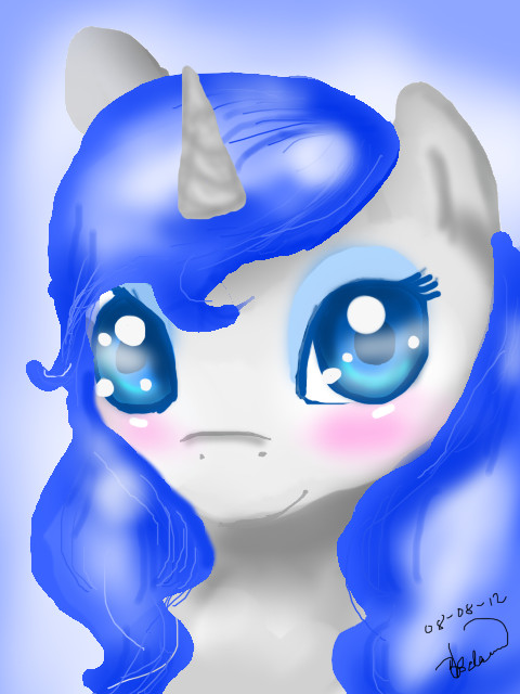 My little pony OC-ribbon lock portrait