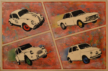 Stencil - 4 cars