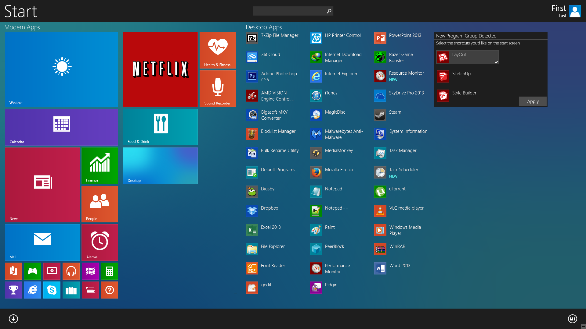 Windows 9 Concept (Fullscreen) by MarkusMcNugen on DeviantArt