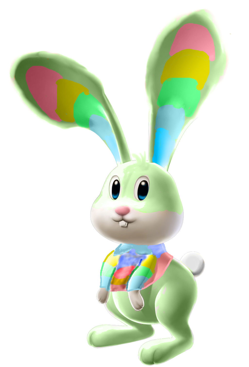 Rainbow Rabbit 3d by Aso-Designer on DeviantArt
