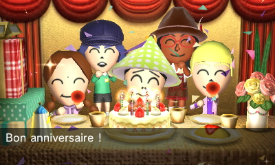 Wory's birthday in Tomodachi life