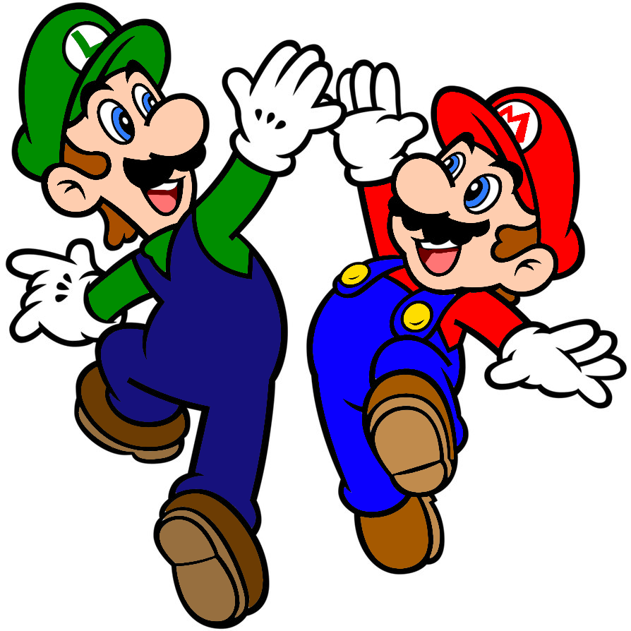 Dah Mario bros colored