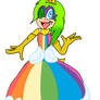 Iggy's rainbow dress