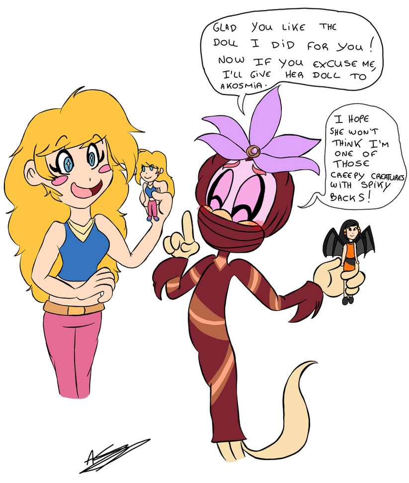 Gift: Racas' dolls for Hilda and Akosmia by Aso-Designer
