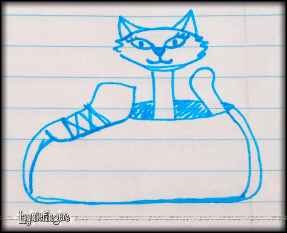 Kitty in Shoe, a still life