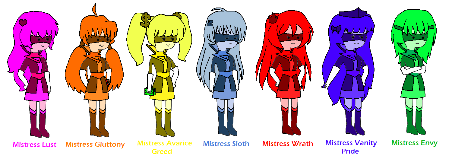 Adventure Time Seven Deadly Sinsters