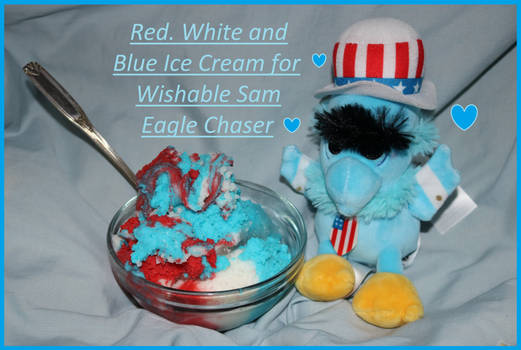 Red, White and Blue Ice Cream for Wishable Sam