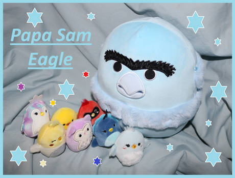 Tiny Squishmallow Birdies Meet Papa Sam Eagle