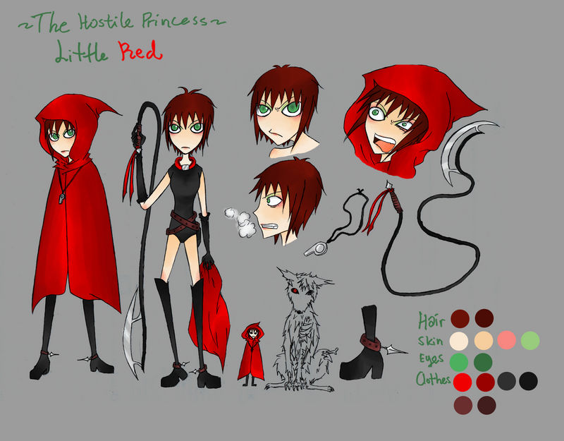 Little Red Note Profiles Little Red character sheet by LouisDelacroix on DeviantArt