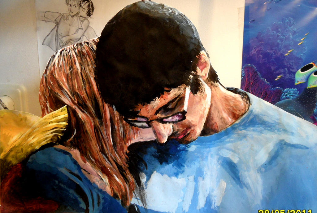 A Kiss Caught in Paint