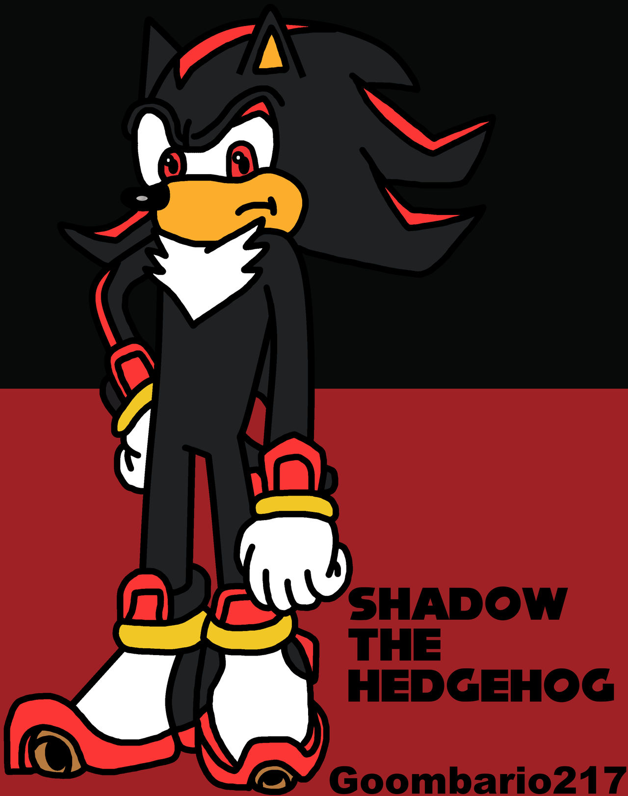 Shadow (Sonic X Style) by pikachuu195 on DeviantArt