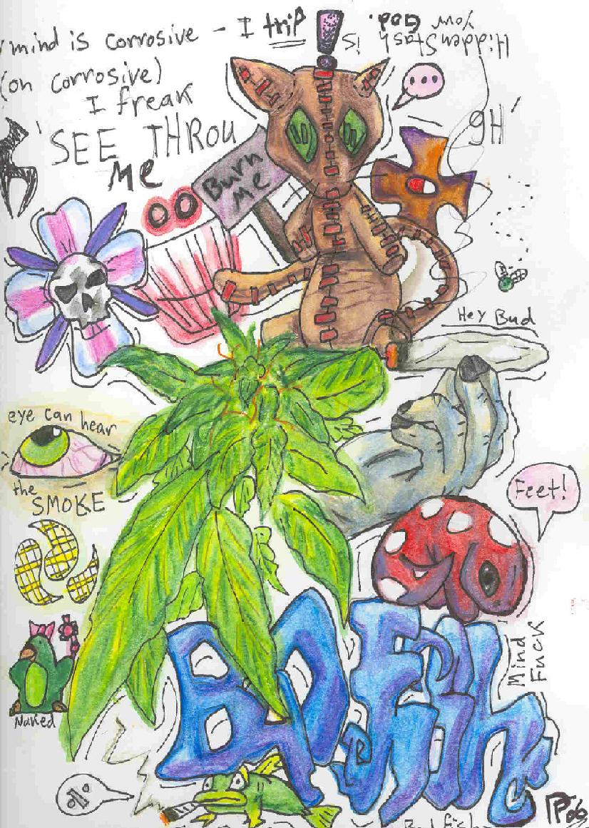 Stoner Trippy Cartoon Drawings Easy