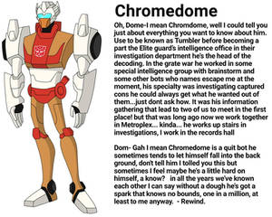 TFA Chromedome :  Allspark Almannac 