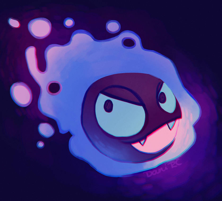 shiny gastly by luckeri on DeviantArt