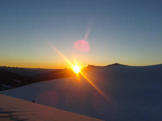 Dawn at the glacier