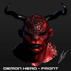 3D modelling - Demon head