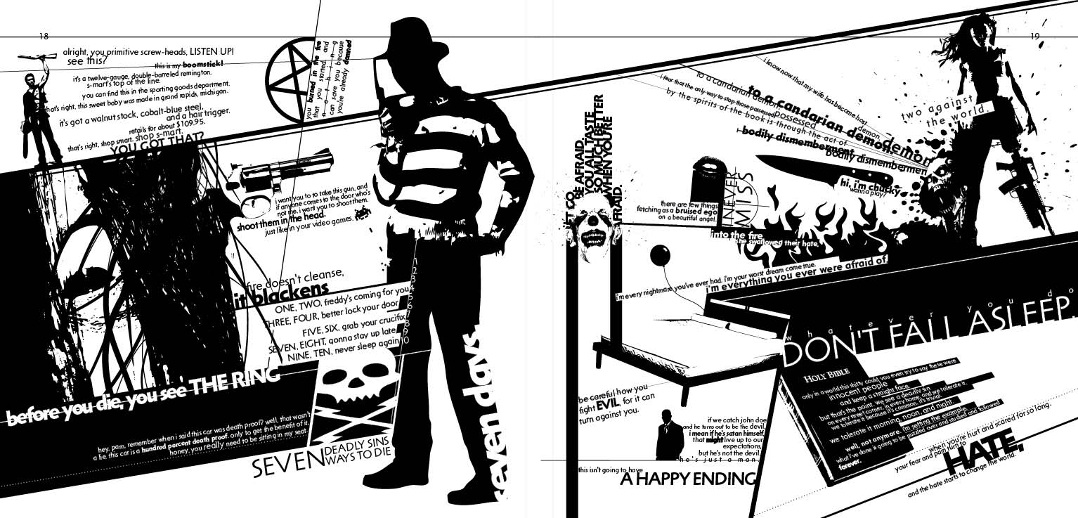 typography layout, horror --fd by fuzzydemon