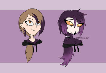 Maxine's Human and demon form Re-draw
