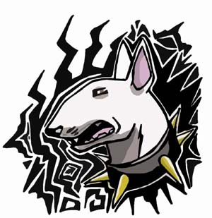 Bull terrier tattoo