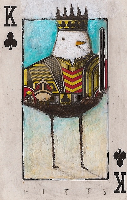 Bird- King of Clubs 2 ACEO