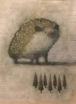 Hedgehog with Small Grove