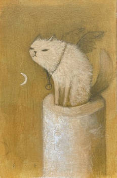Winged Cat: Up on High