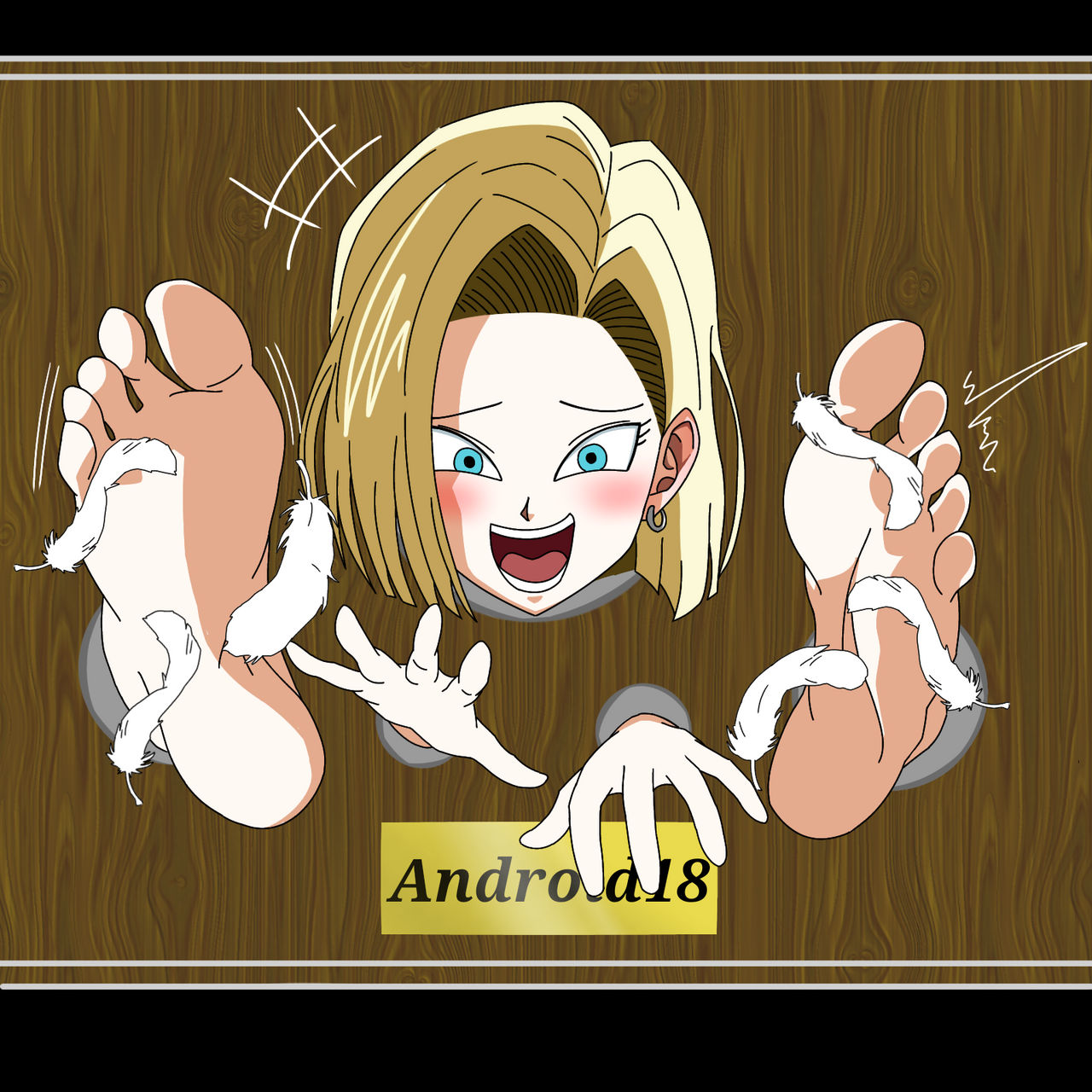 Android 18 Ruffle Game Android18 in trophy wall by cauliflowerrrr on DeviantArt