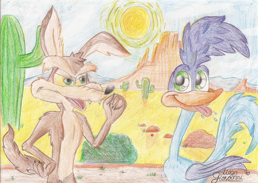 Wile E Coyote and Roadrunner