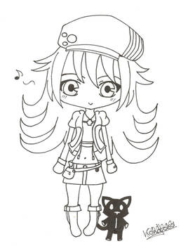 Chibi Shiki and Mr Mew!