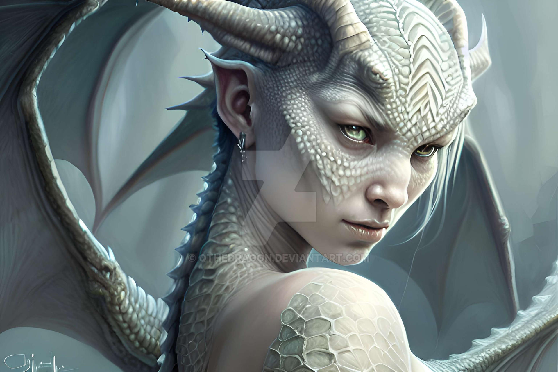 Dragon Girl by QTheDragon on DeviantArt