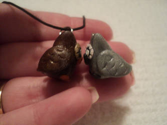 Owl pendant charm 2