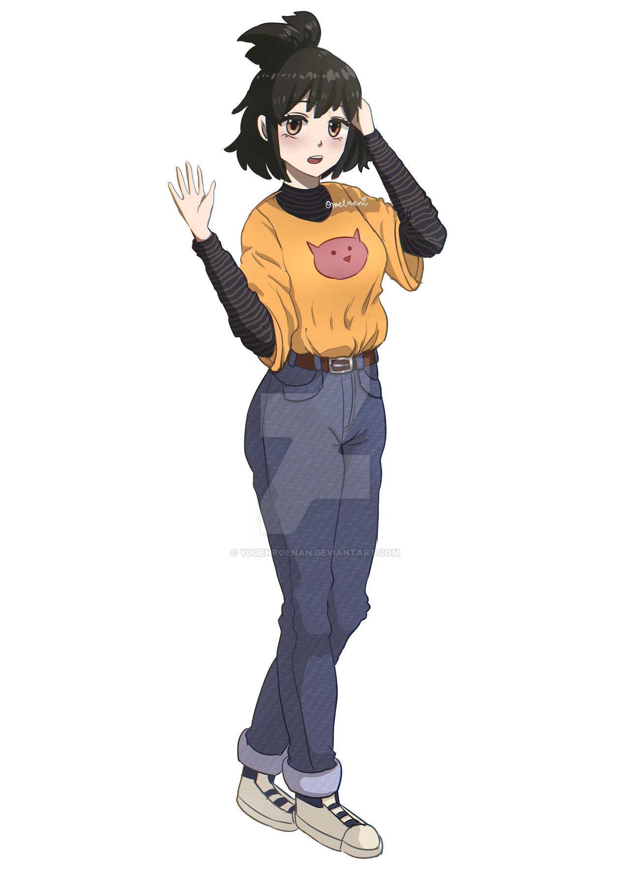 anime girl standing by yugenroenan on DeviantArt