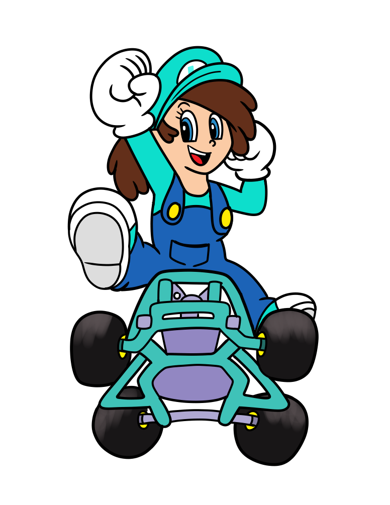 Bio675 Zebra Louise in Super Marie Kart by BIO675 on DeviantArt