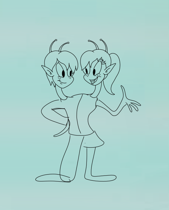 Two-Headed Alien Siblings by BIO675 on DeviantArt