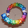 origami mobile bottom view