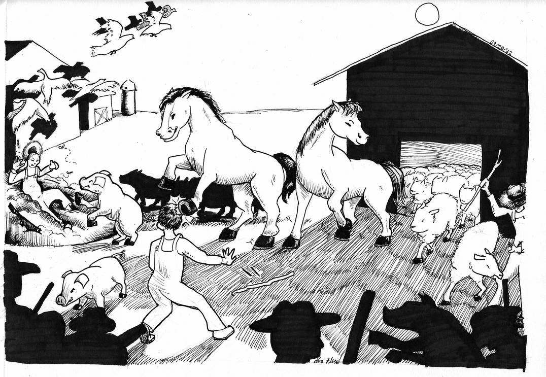 The Battle Of The Cowshed By Monochr0mance On DeviantArt the-battle-of-the-cowshed-by-monochr0mance-on-deviantart