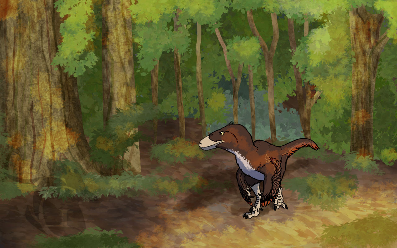 Dinocember Day 1: Utahraptor by TheGoldenChicken on DeviantArt