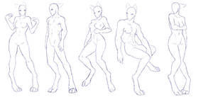 Anthro Legs Pose Pack 1 - F2U - UPDATED