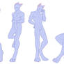 Varied Male Pose Pack 8 - Anthro Legs - F2U