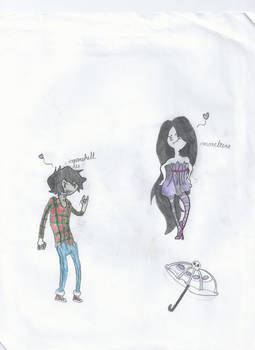 Marciline The Vampire Queen And Marshall Lee