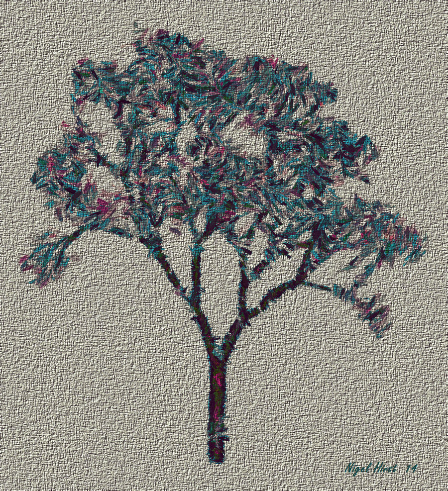 A Needle Point Fractal Tree