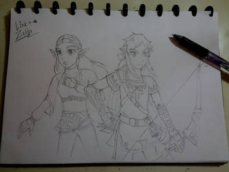 Link and Zelda WIP