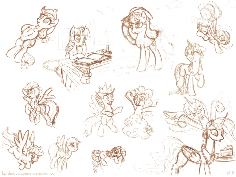 Random Pony Sketches 5