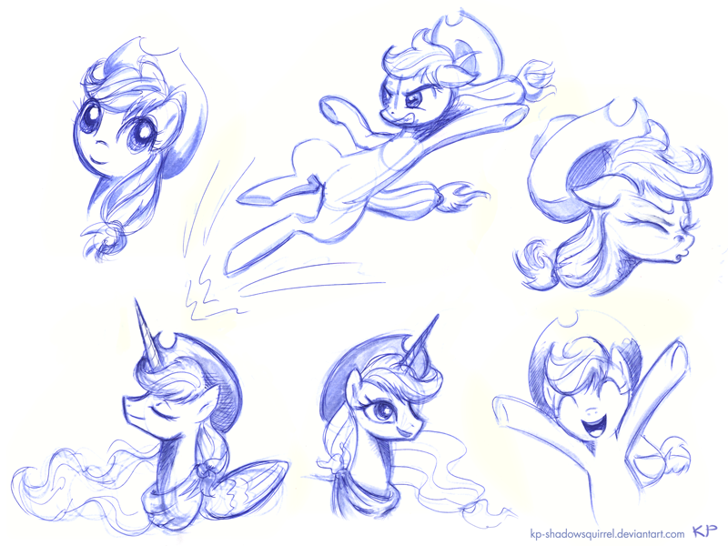 Applejack Sketches 2