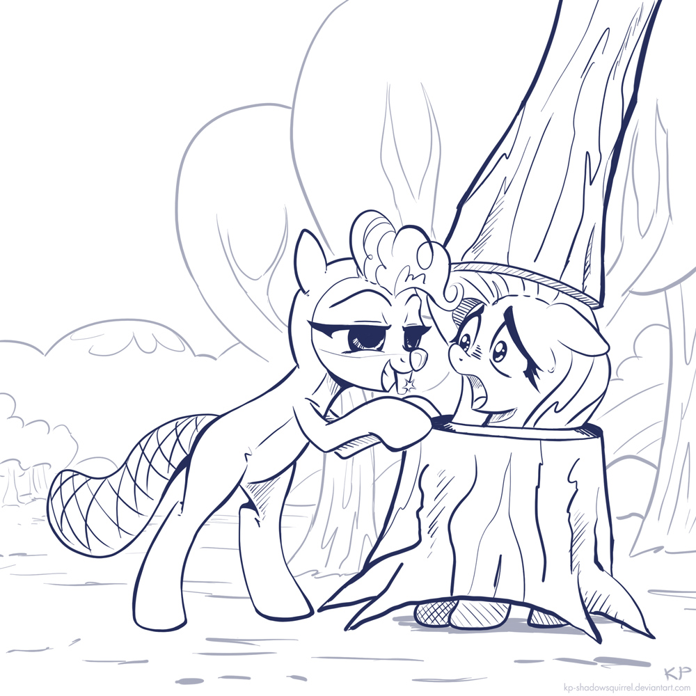 The Beaver And The Tree (lineart)