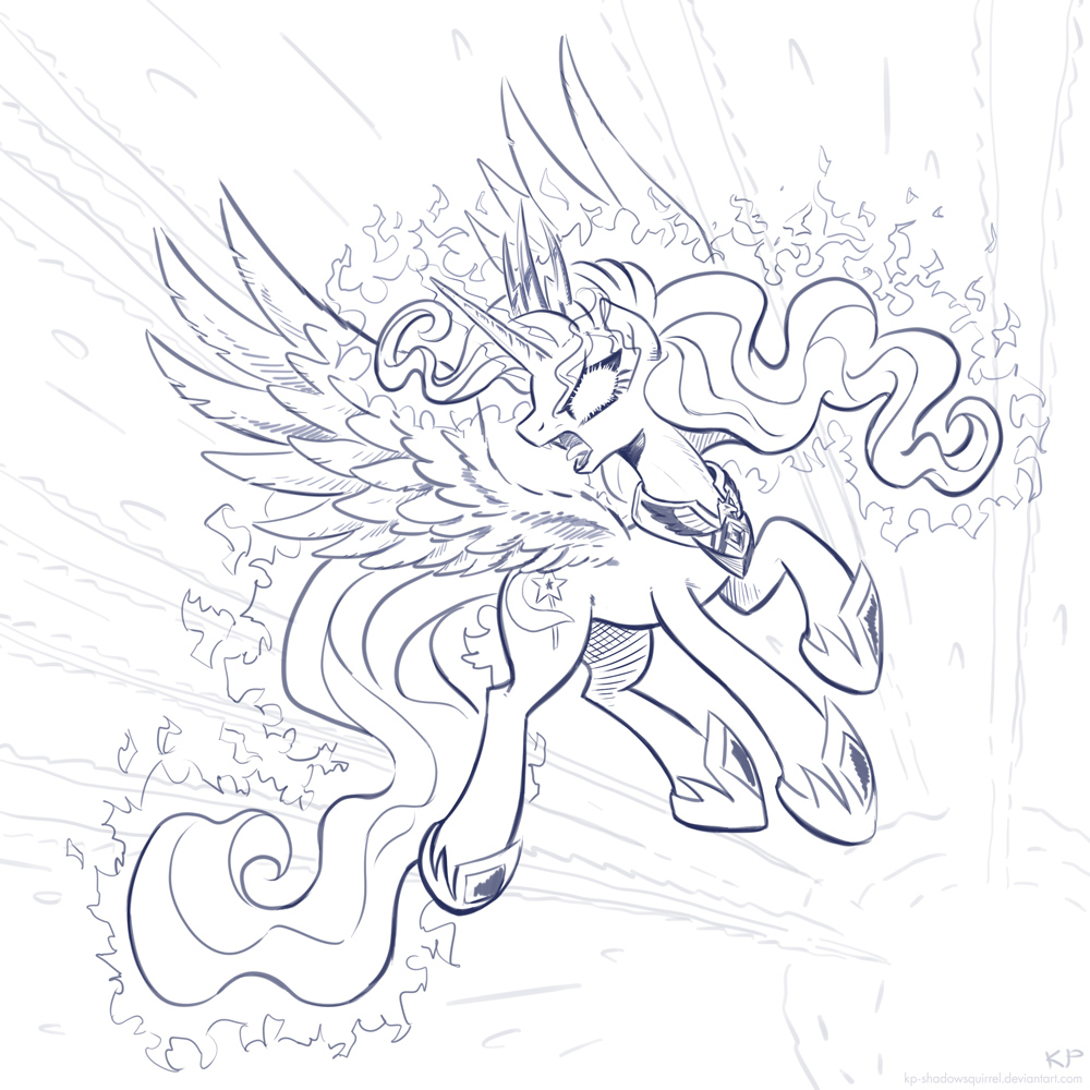 The Majestic And All-Powerful TRIXIE (lineart)